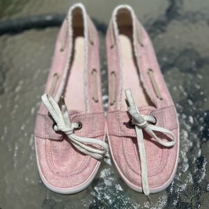 Vintage Y2K Keds pink slip on boat shoe sneakers preppy loafer barbiecore 6.5